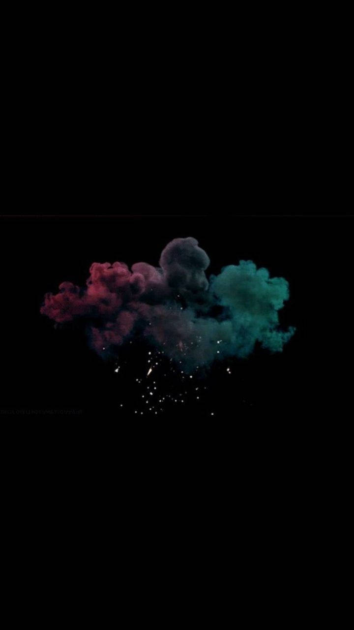 Colorful Smoke Cute Dark Girly Background