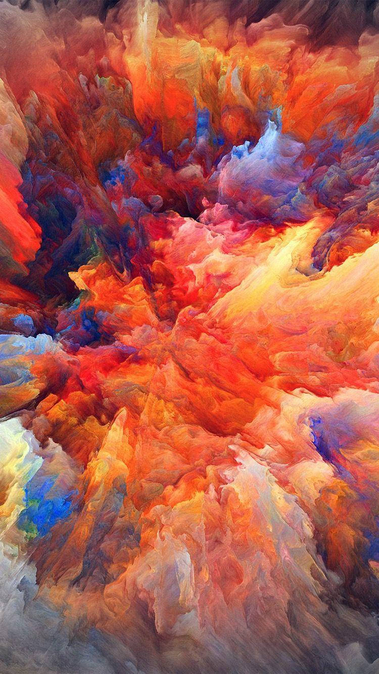 Colorful Smoke Ios 12 Background