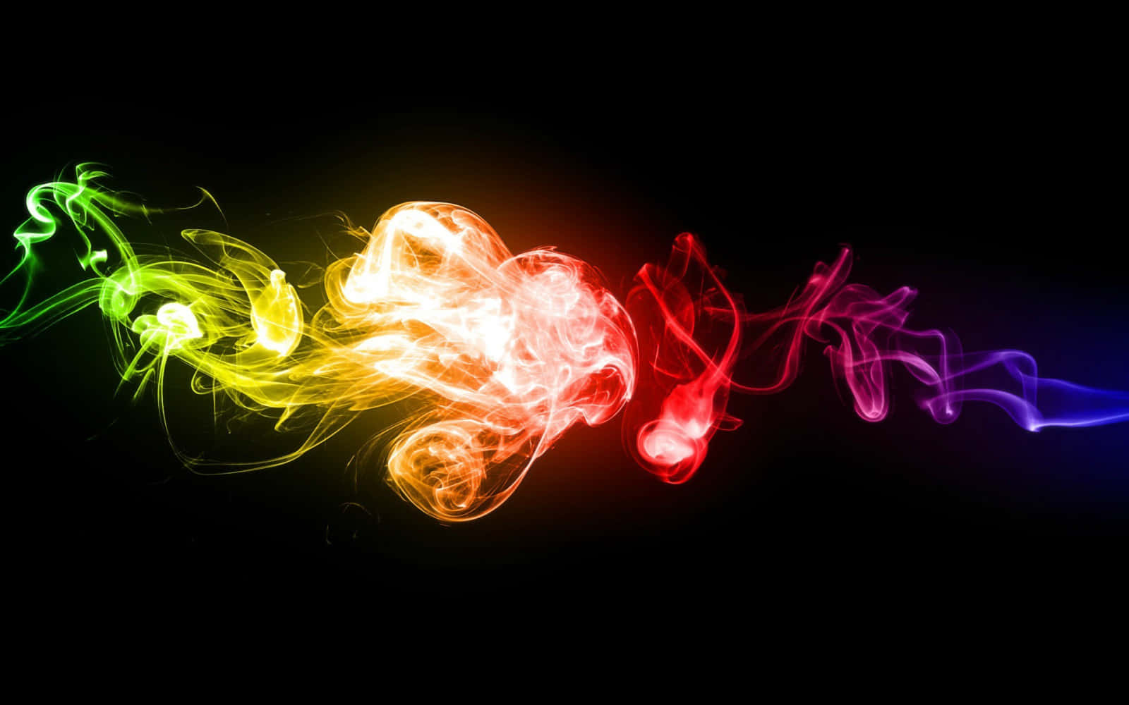 Colorful Smoke Unleashes Vibrant Tones Background