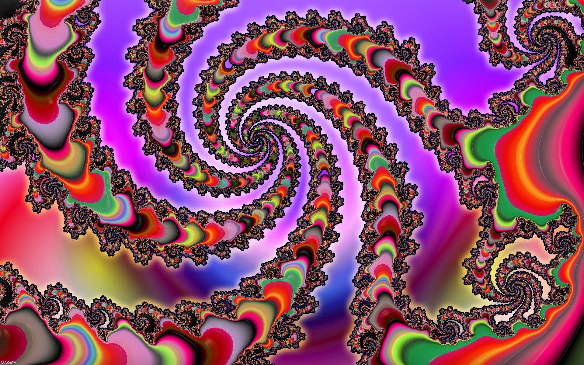 Colorful Snake Optical Illusion Art Background