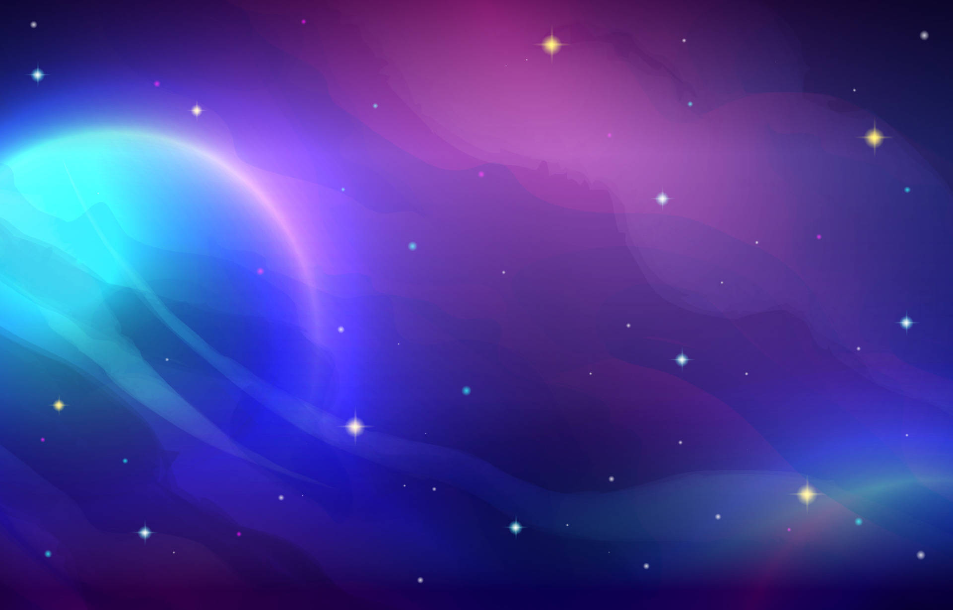 Colorful Space 2d Illustration Universal