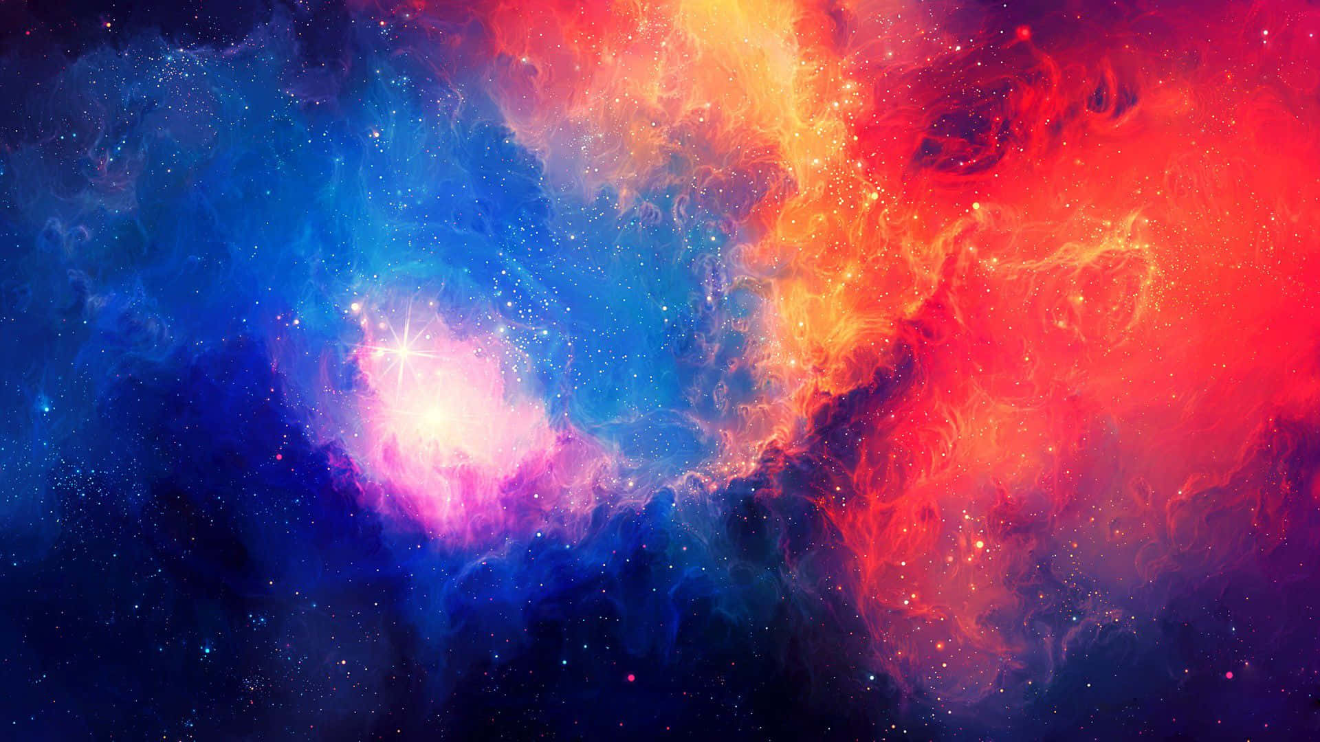 Colorful Space - A Vibrant Cosmic Adventure Background