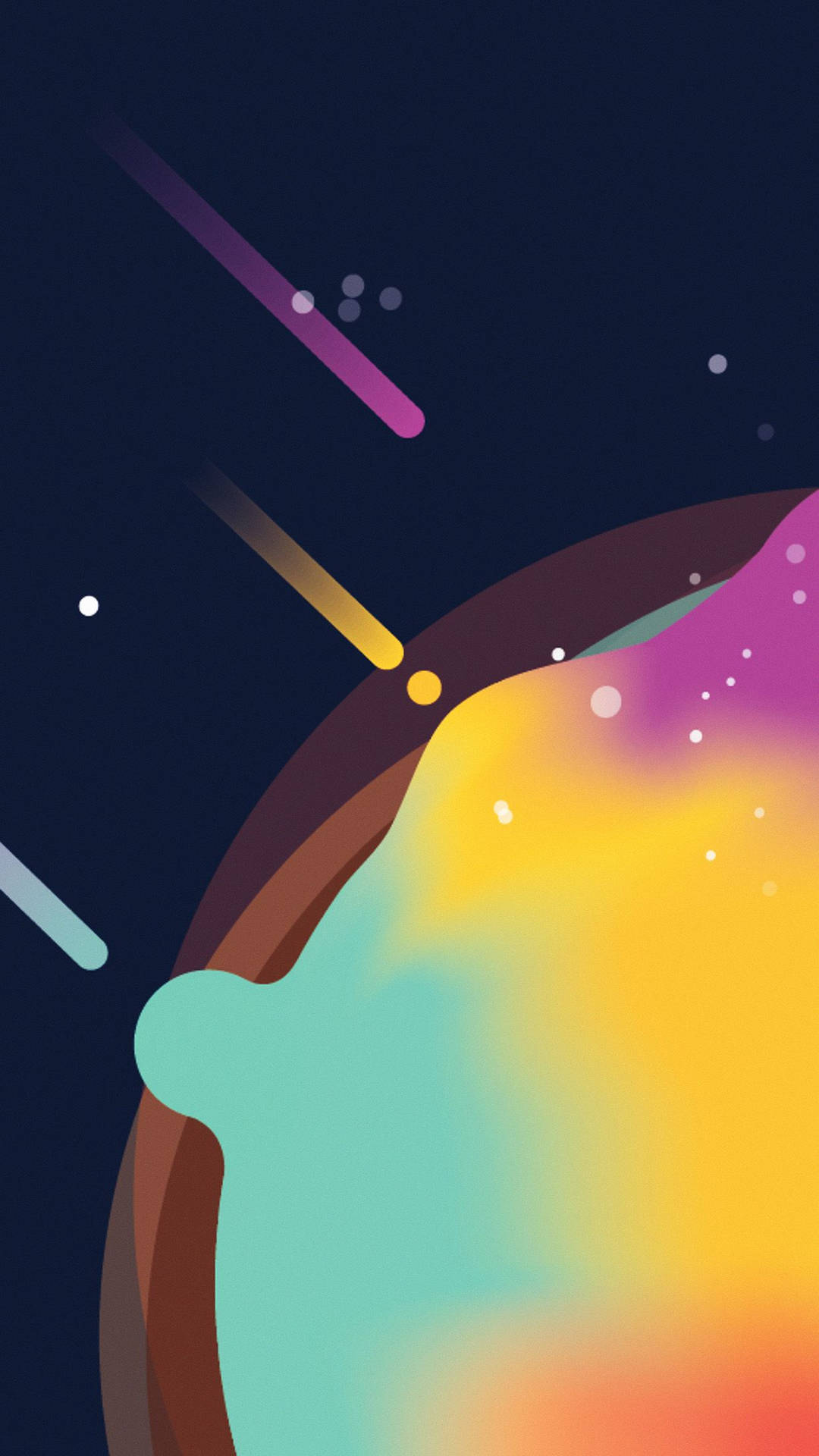 Colorful Space Blob Illustration Art