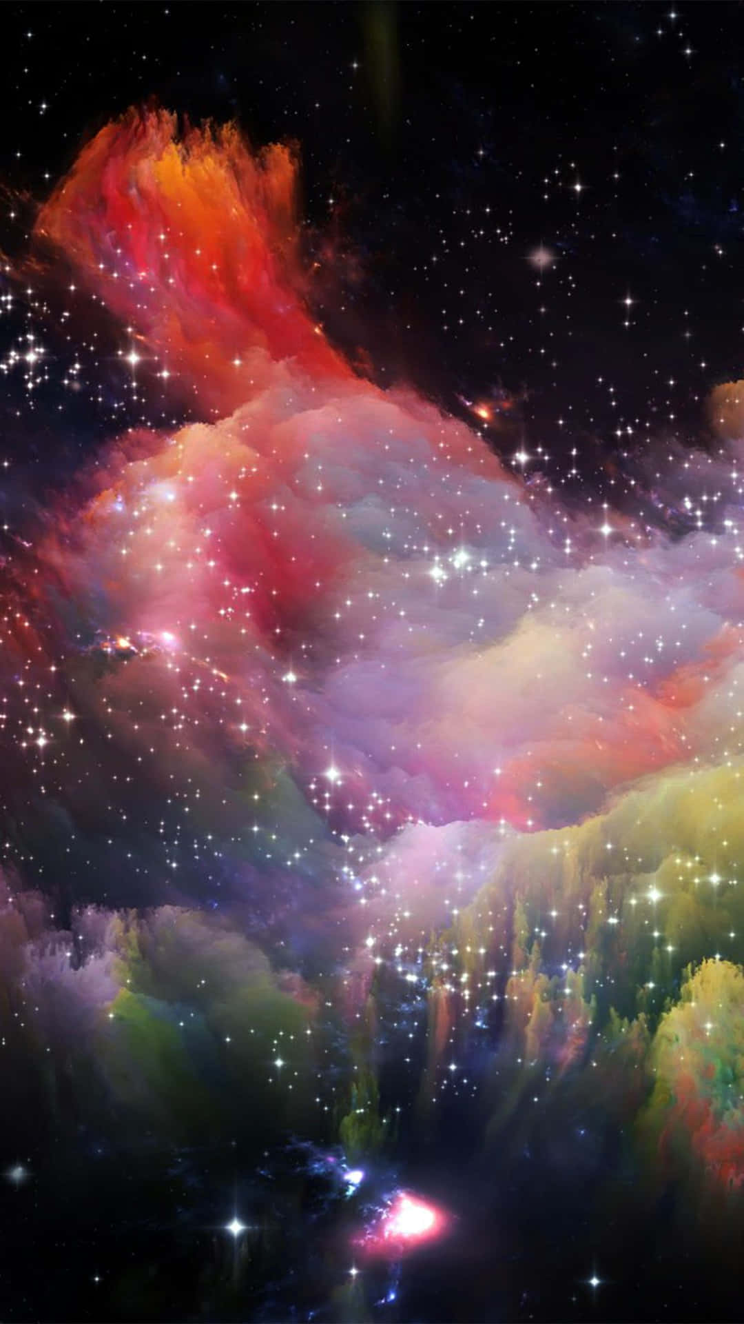 Colorful Space Nebula Background