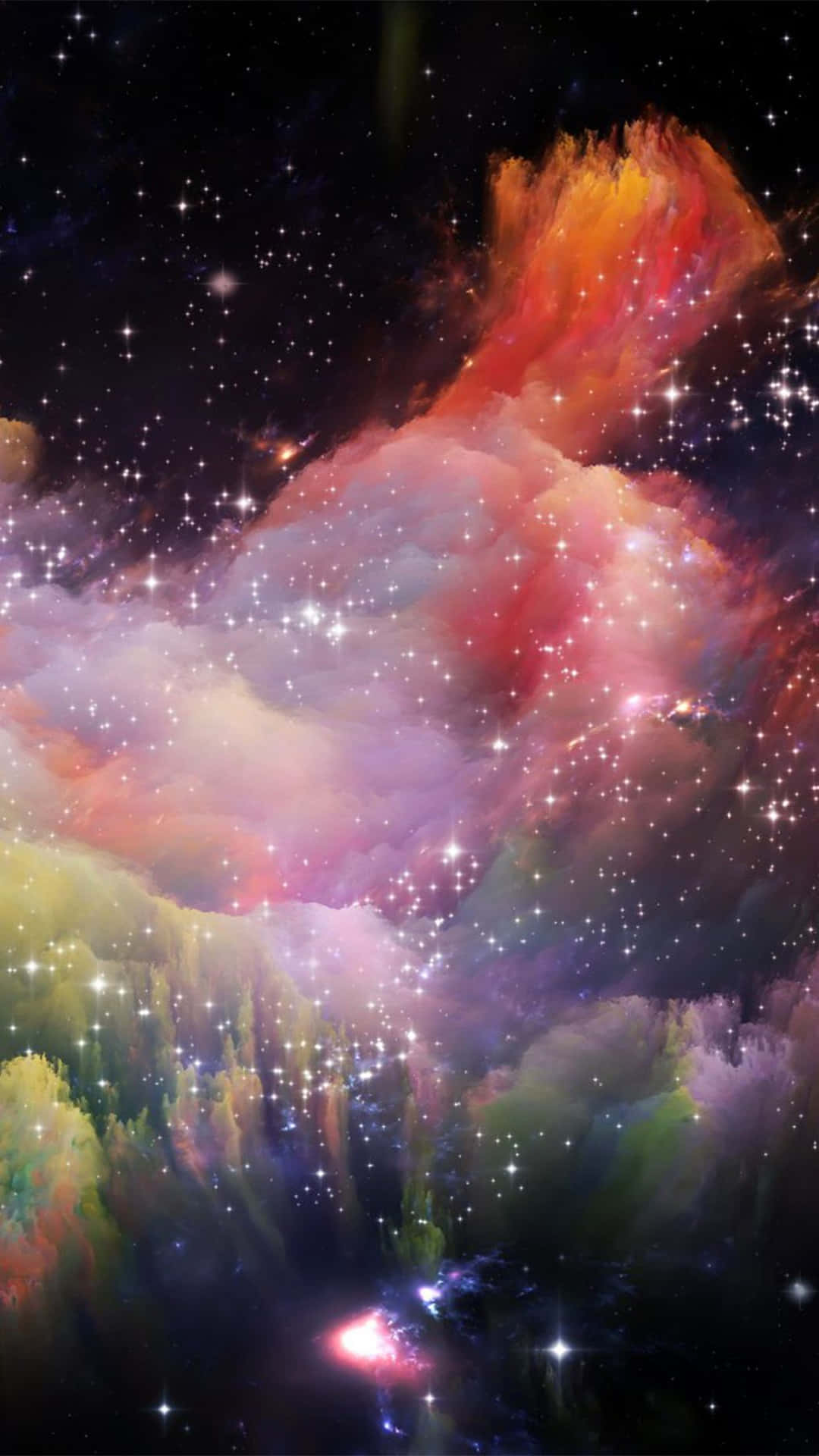 Colorful Space Nebula Background