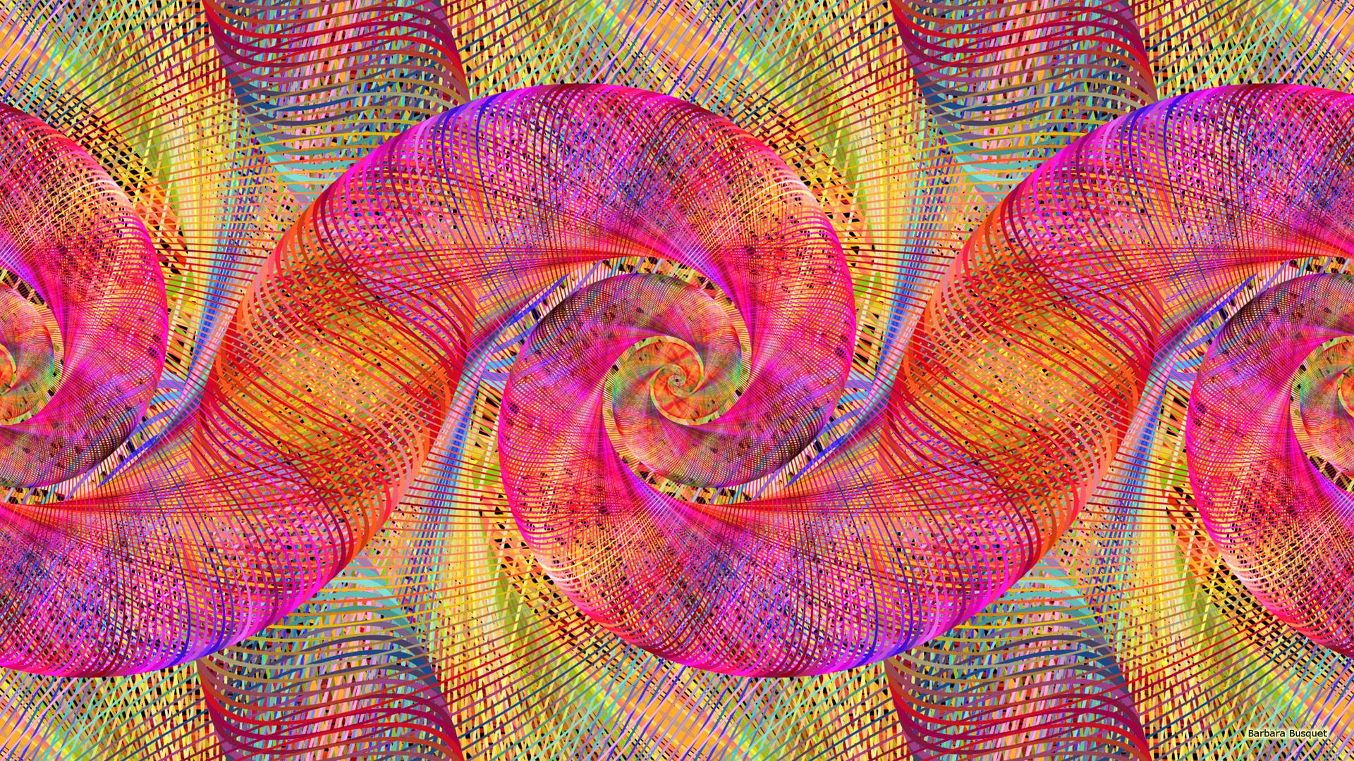 Colorful Spiral Spring Background