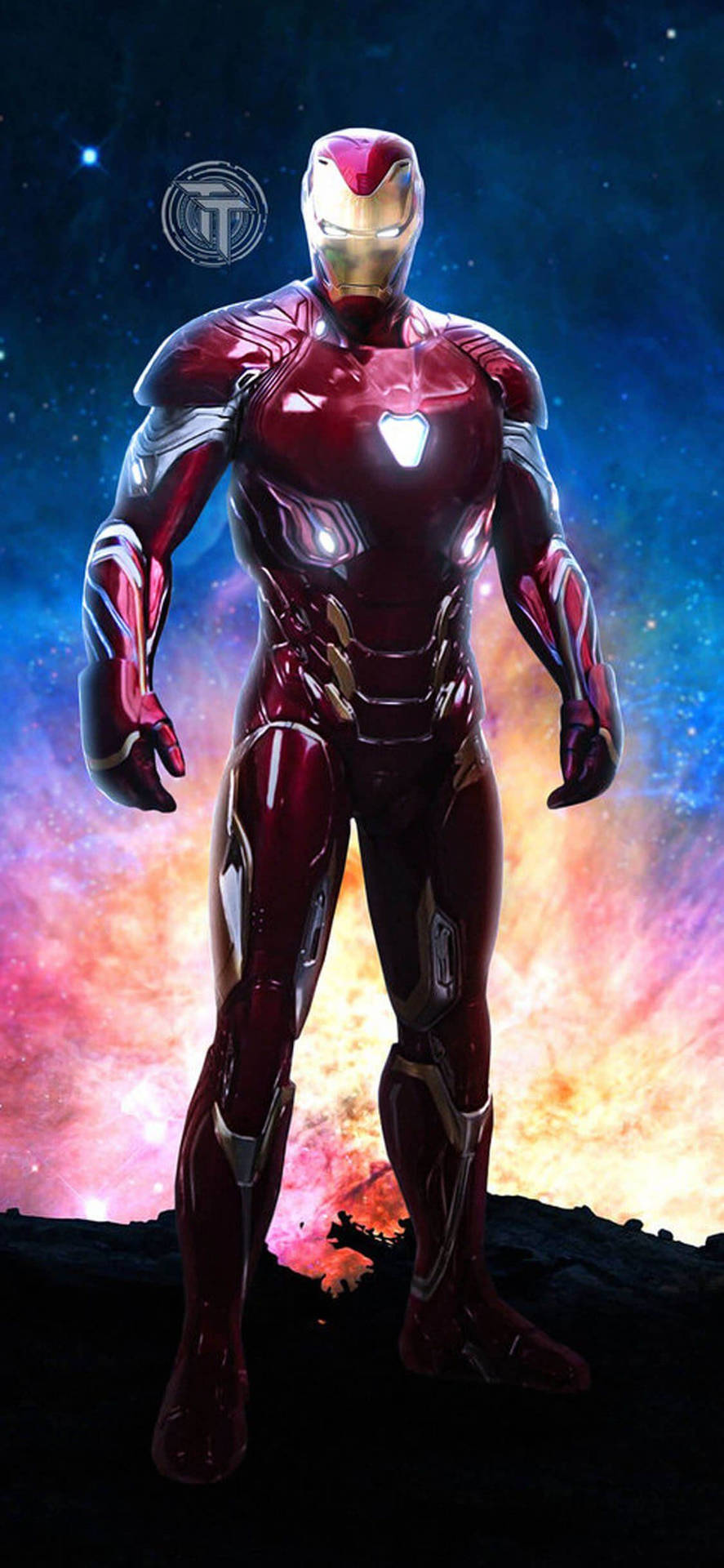 Colorful Standing Iron Man Android