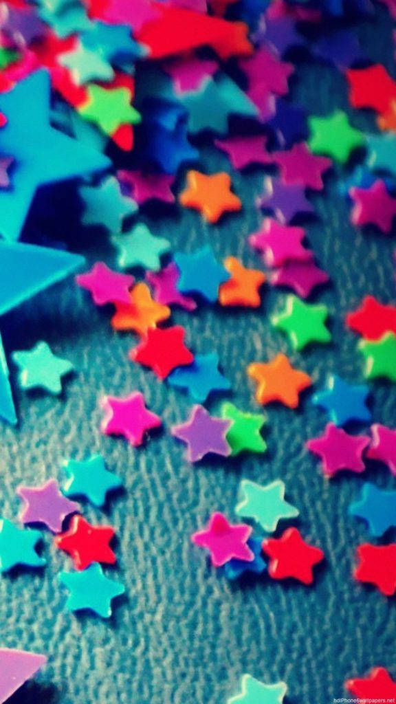 Colorful Stars Art Iphone Background