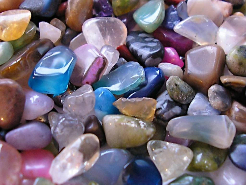 Colorful Stone Gems Background