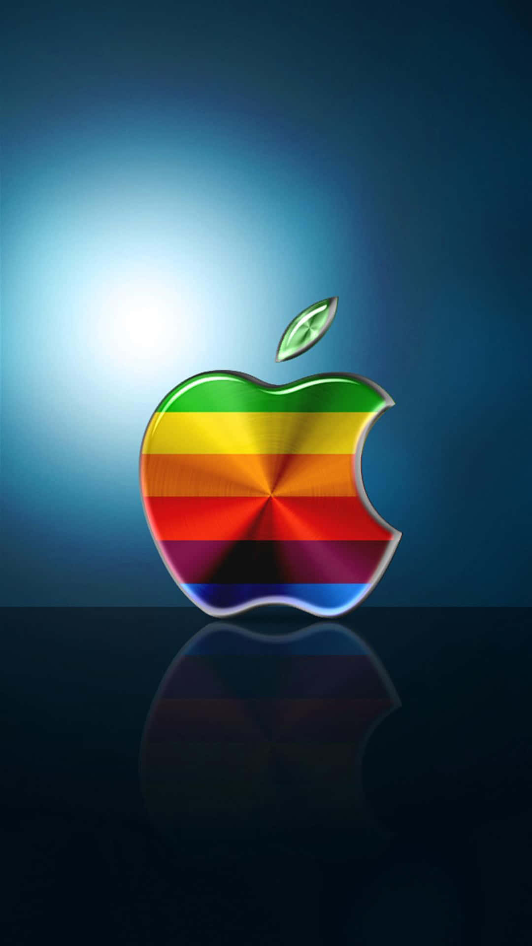 Colorful Stripes 3d Logo Amazing Apple Hd Iphone