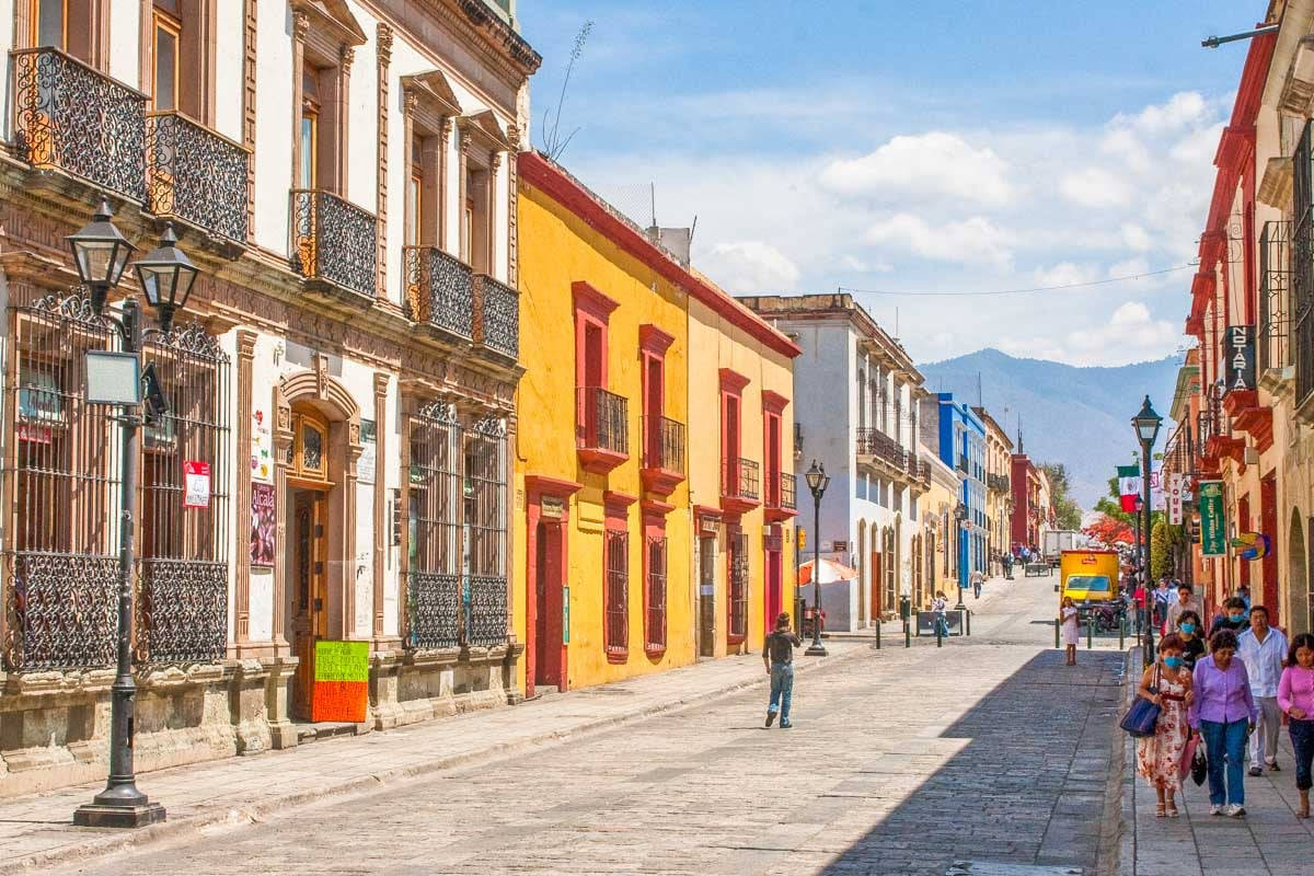 Colorful Structure In Oaxaca Background