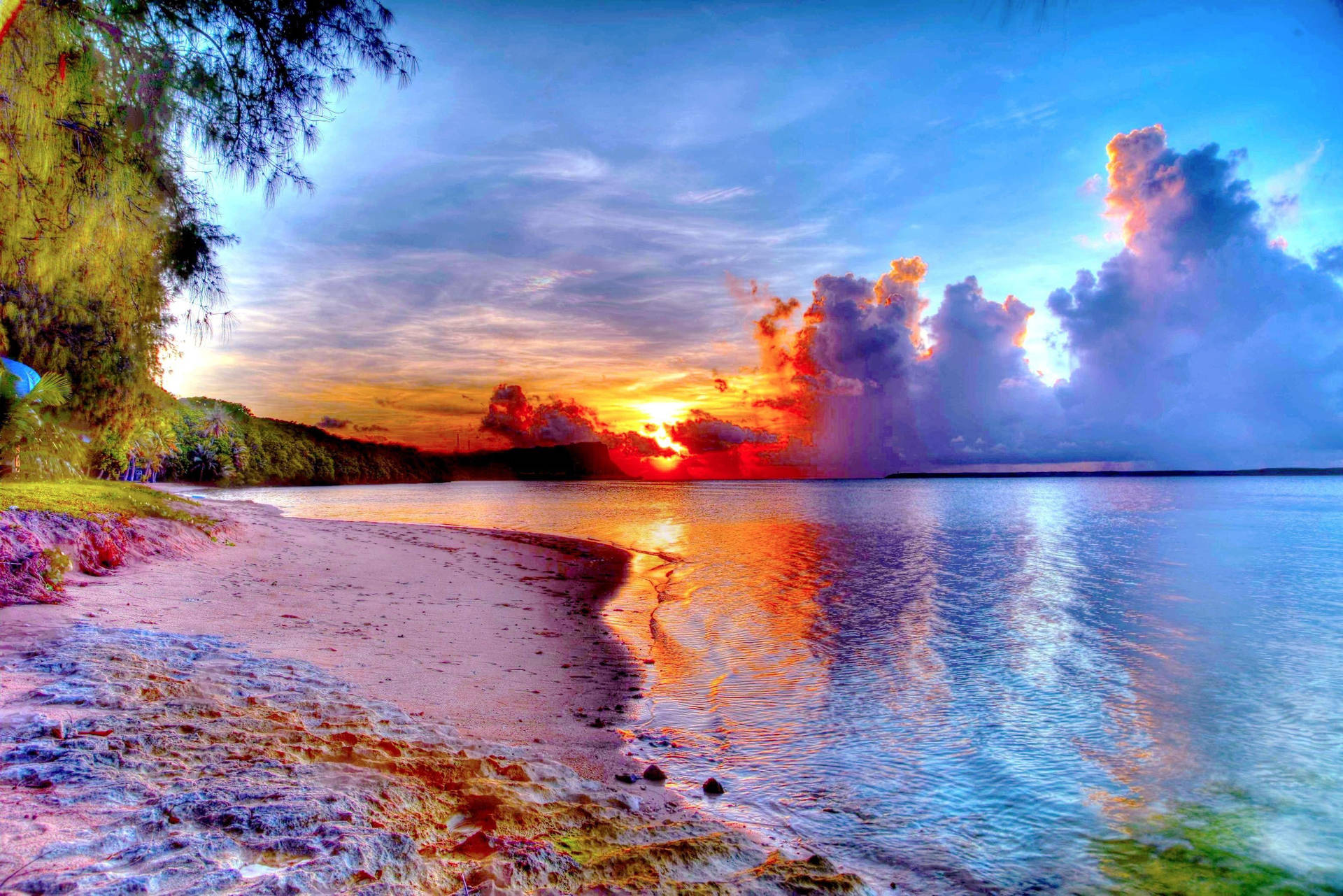 Colorful Sunset In Guam