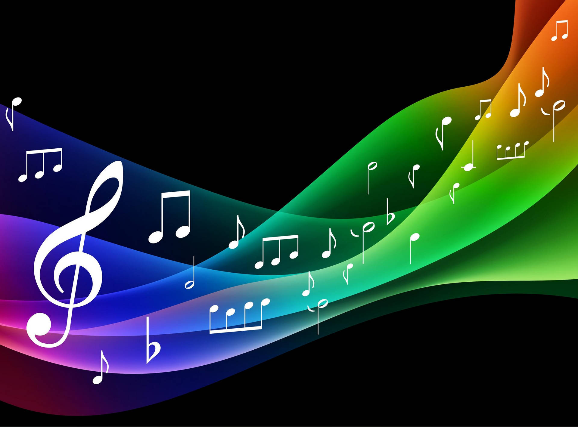 Colorful Symphony Music Background Background