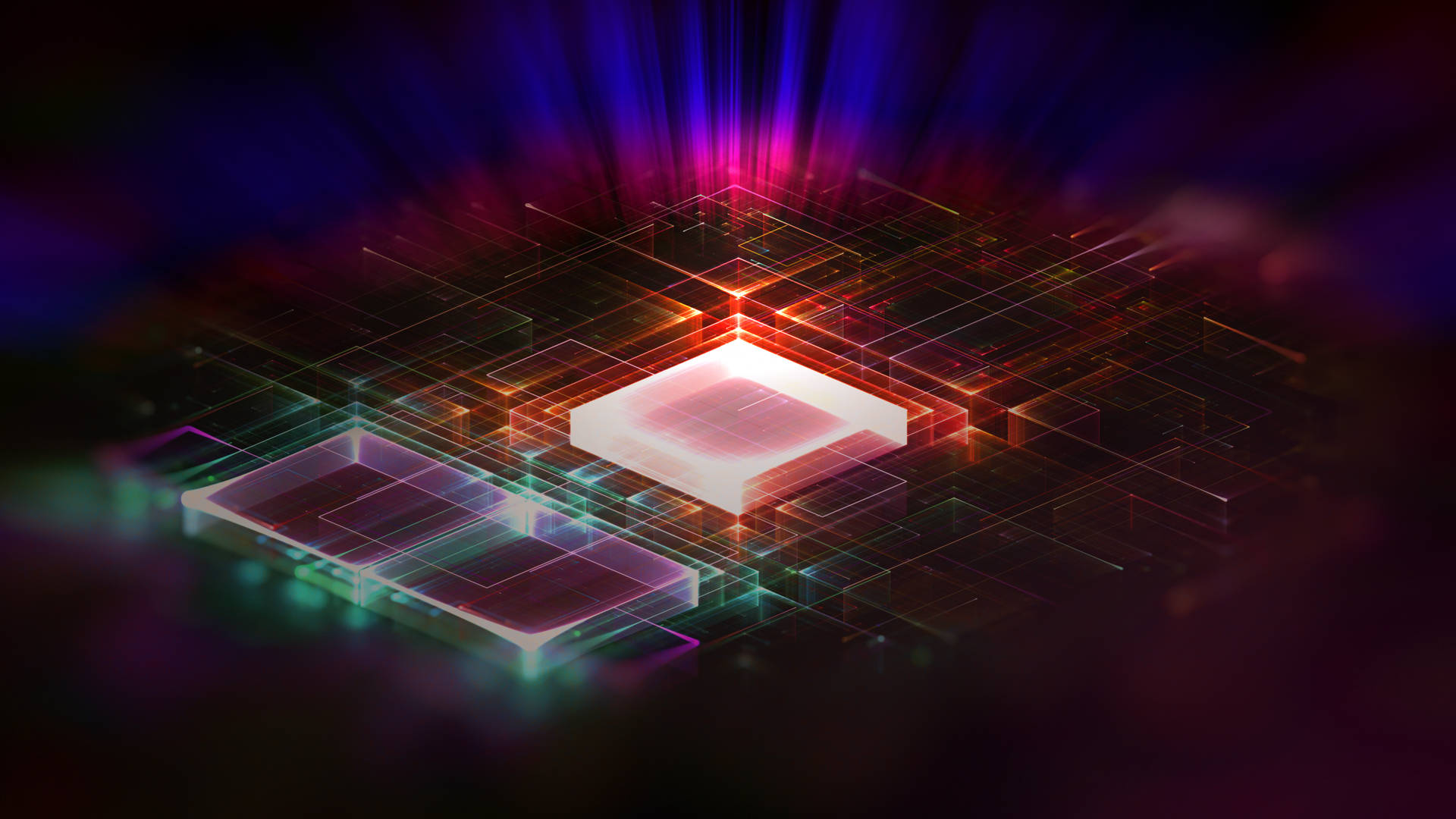 Colorful Technology Processor Background