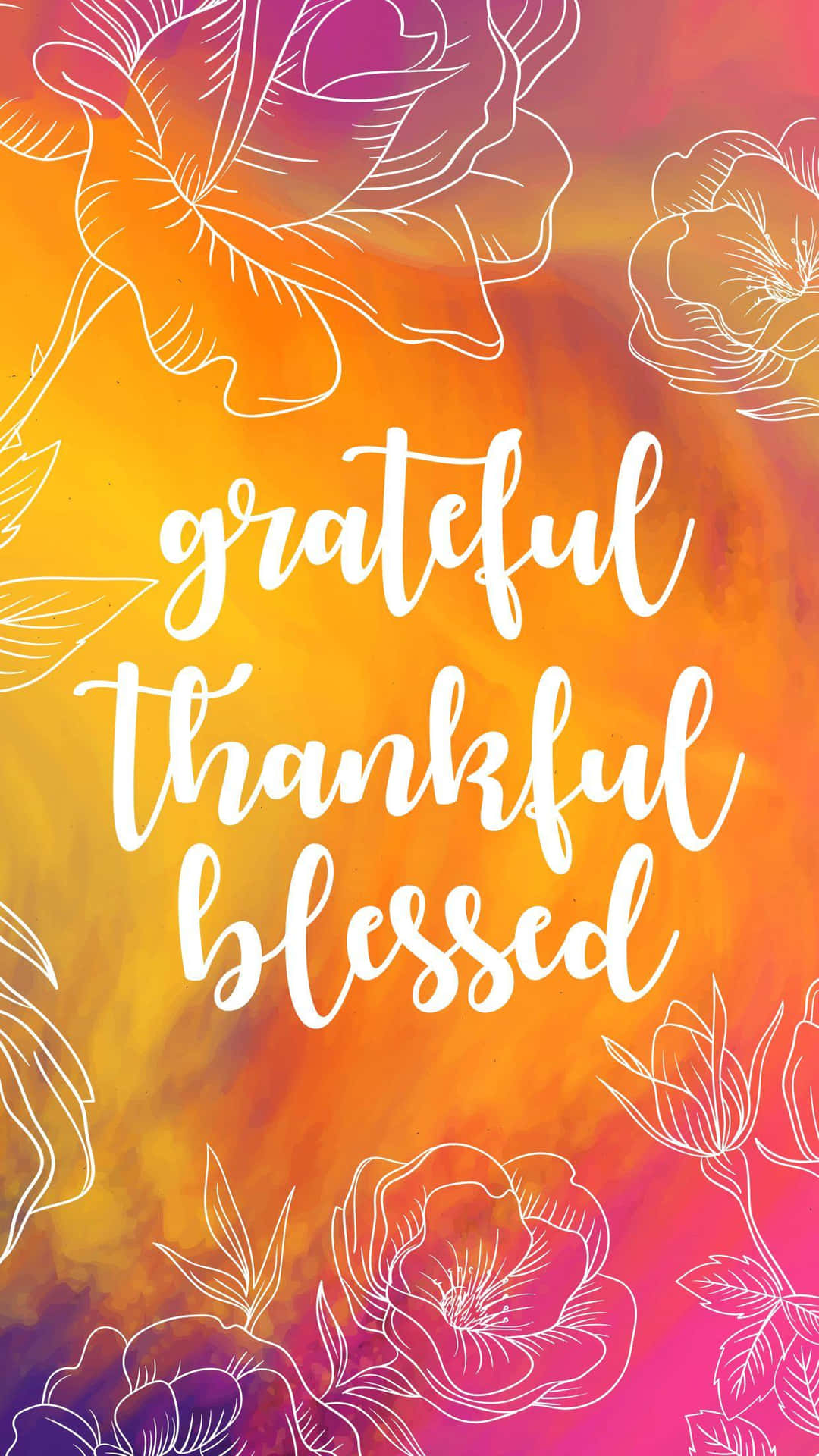 Colorful Thankful Poster Background
