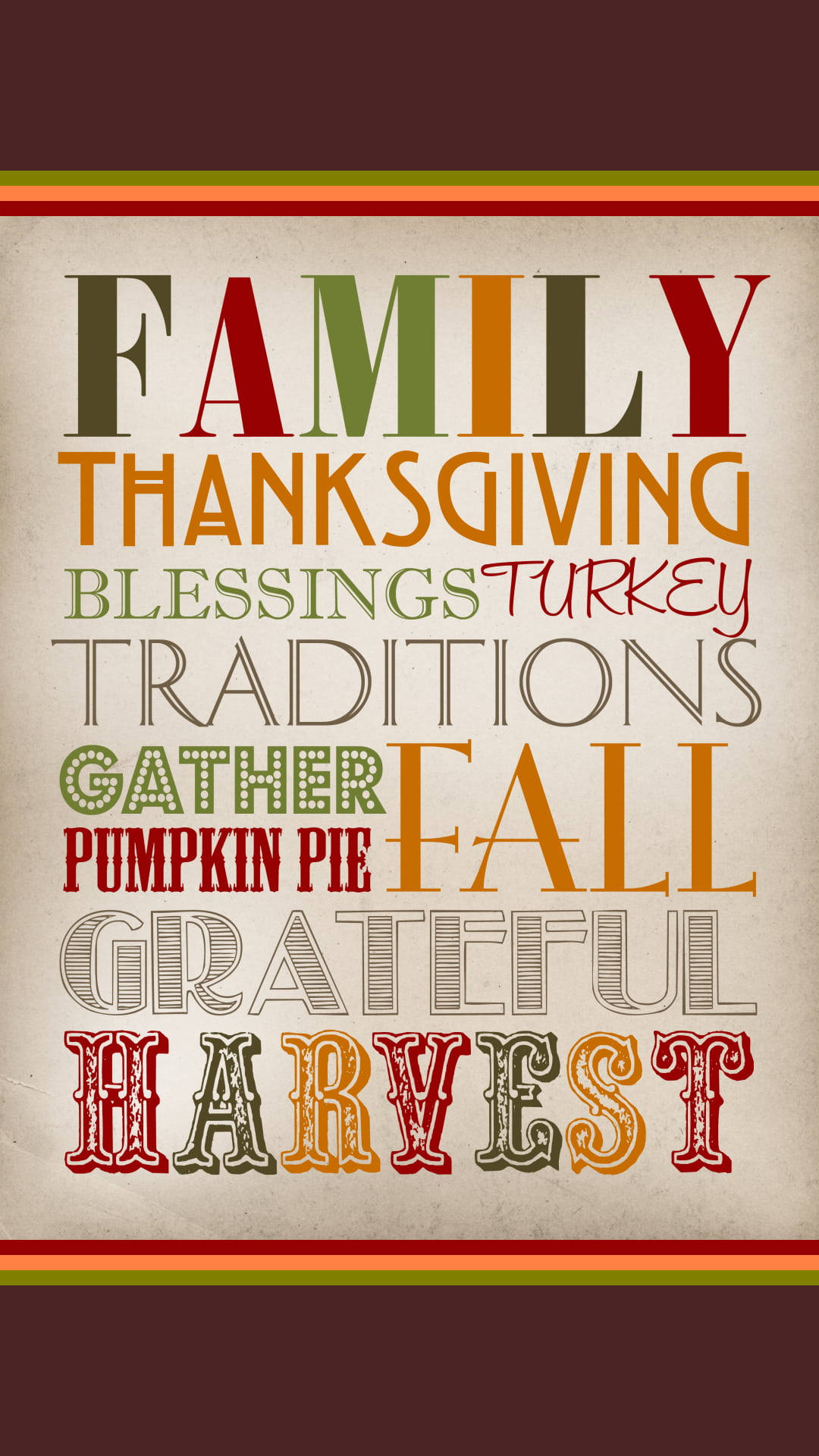 Colorful Thanksgiving Quote Iphone