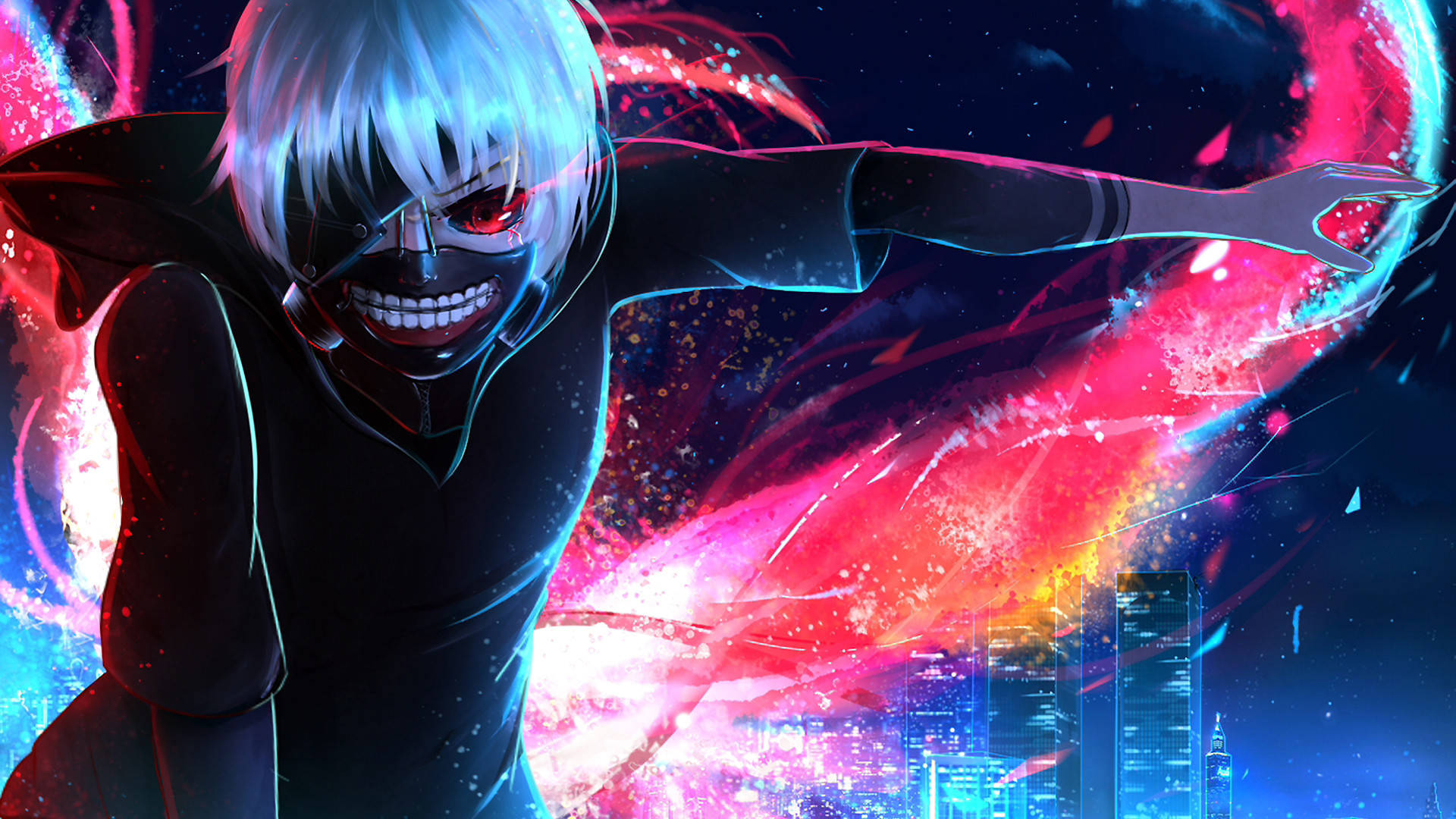 Colorful Tokyo Ghoul Poster Hd Background