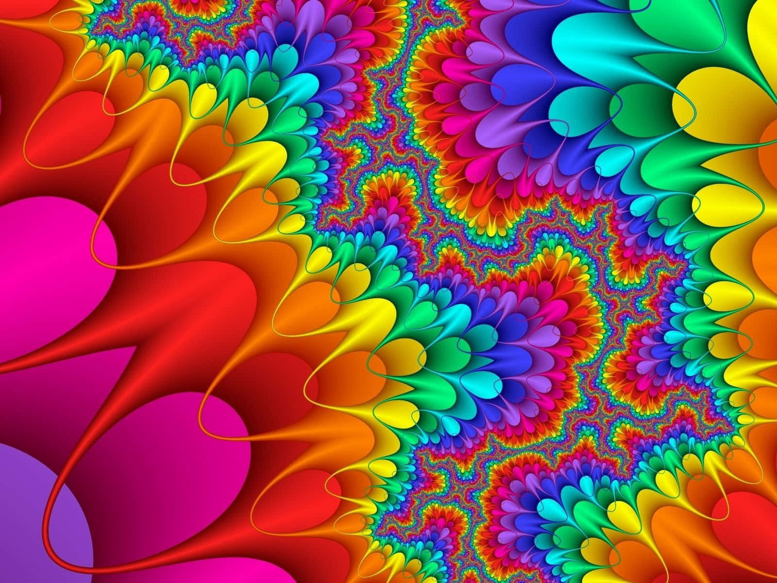 Colorful Trippy Design Background