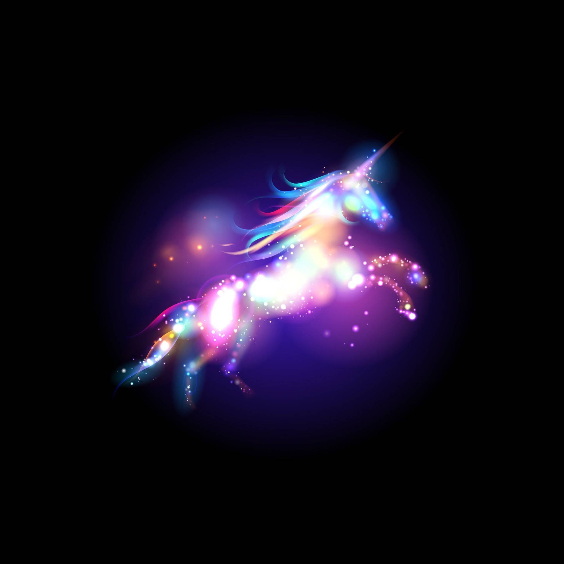 Colorful Unicorn Girly Galaxy Background