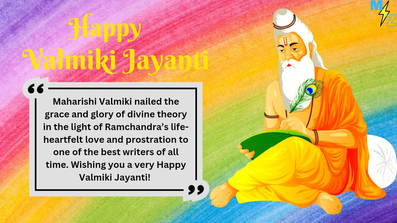 Colorful Valmiki Drawing Background
