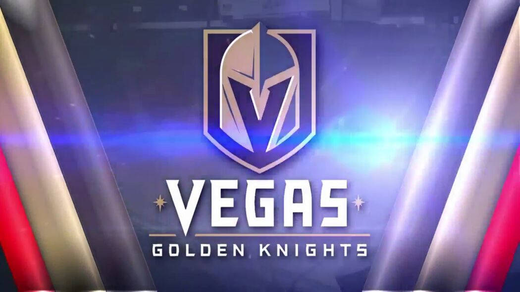 Colorful Vegas Golden Knights Logo Background