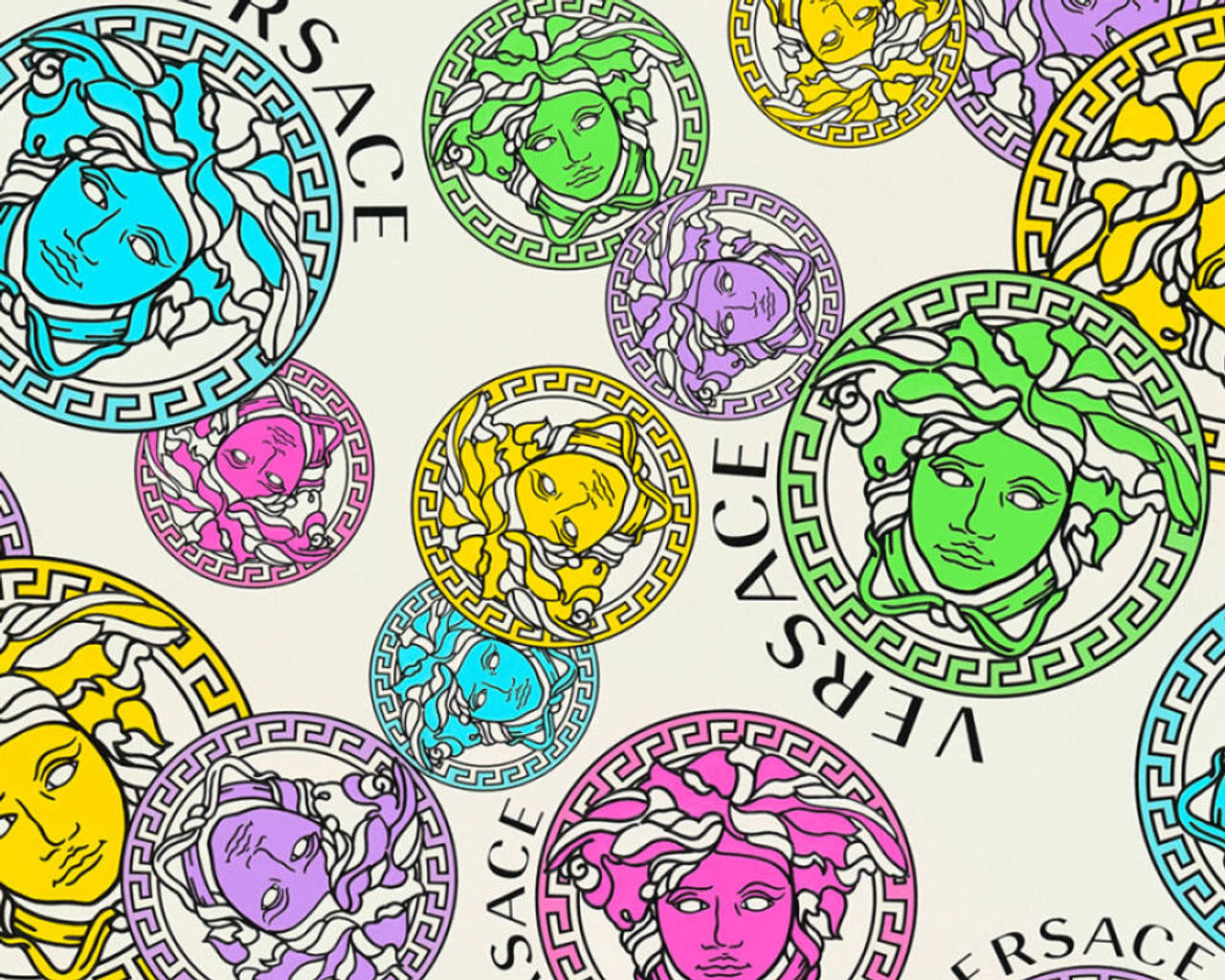 Colorful Versace Designer Logo