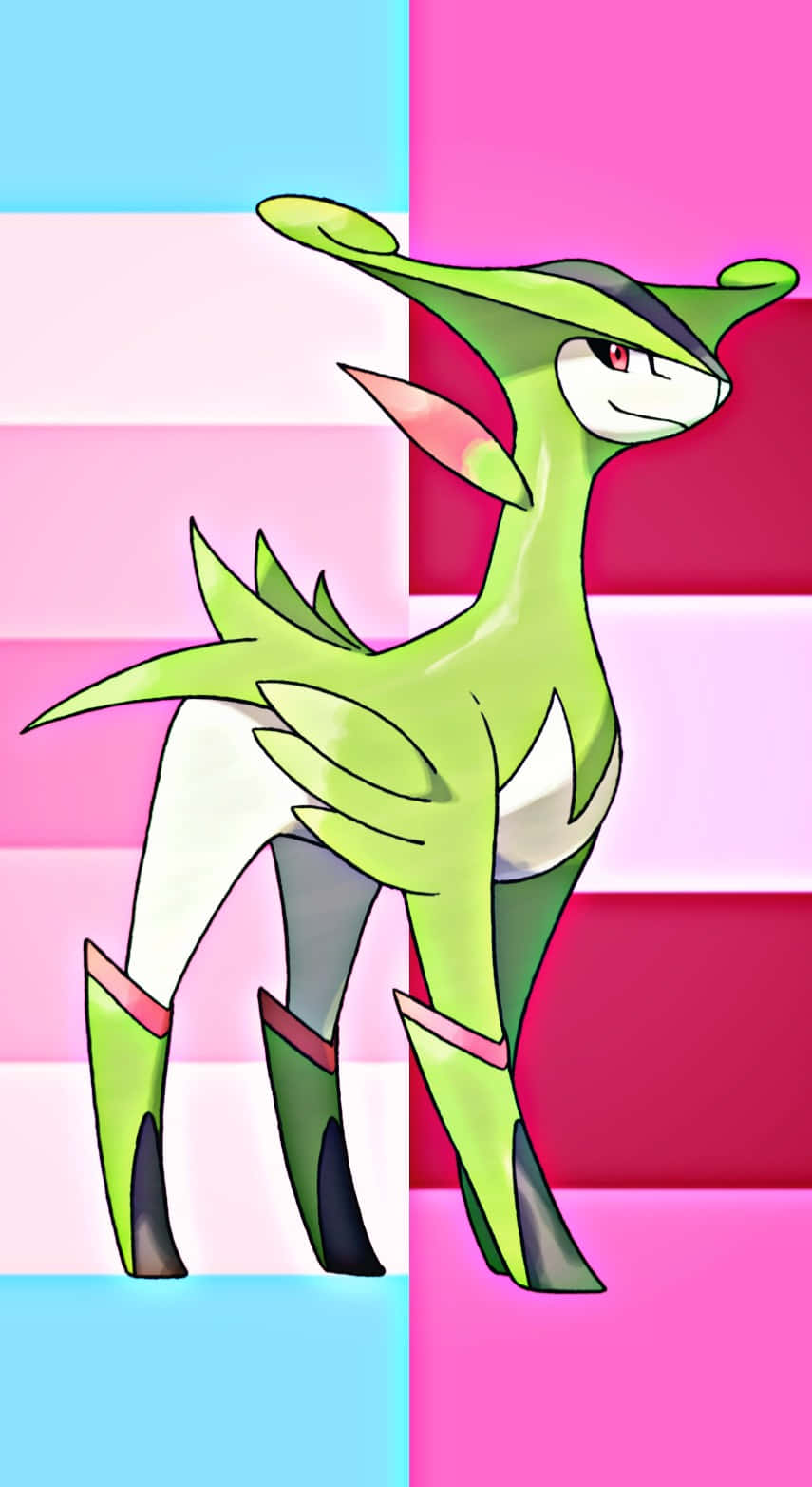 Colorful Virizion Phone Background