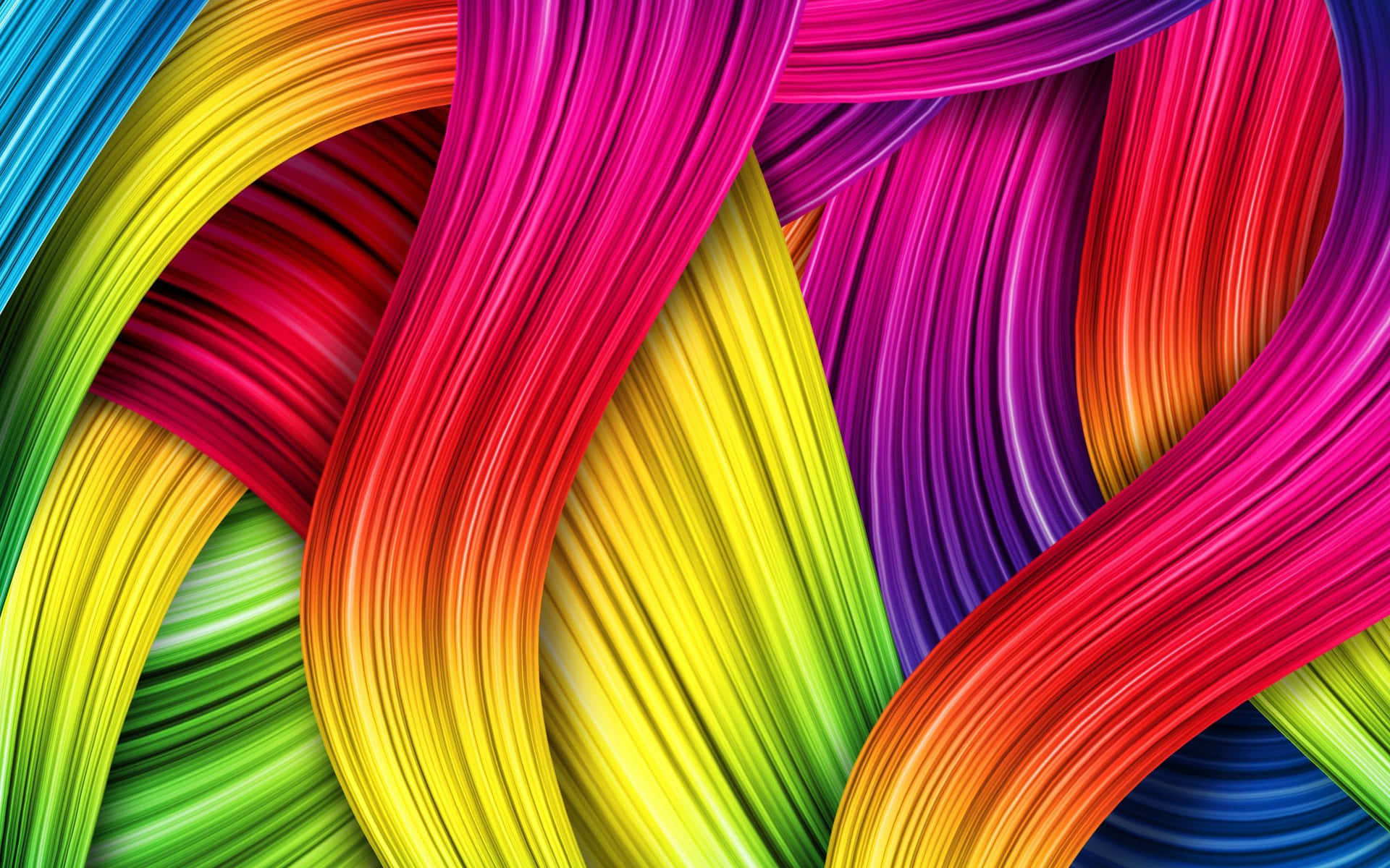 Colorful Wavy Background With Colorful Lines Background
