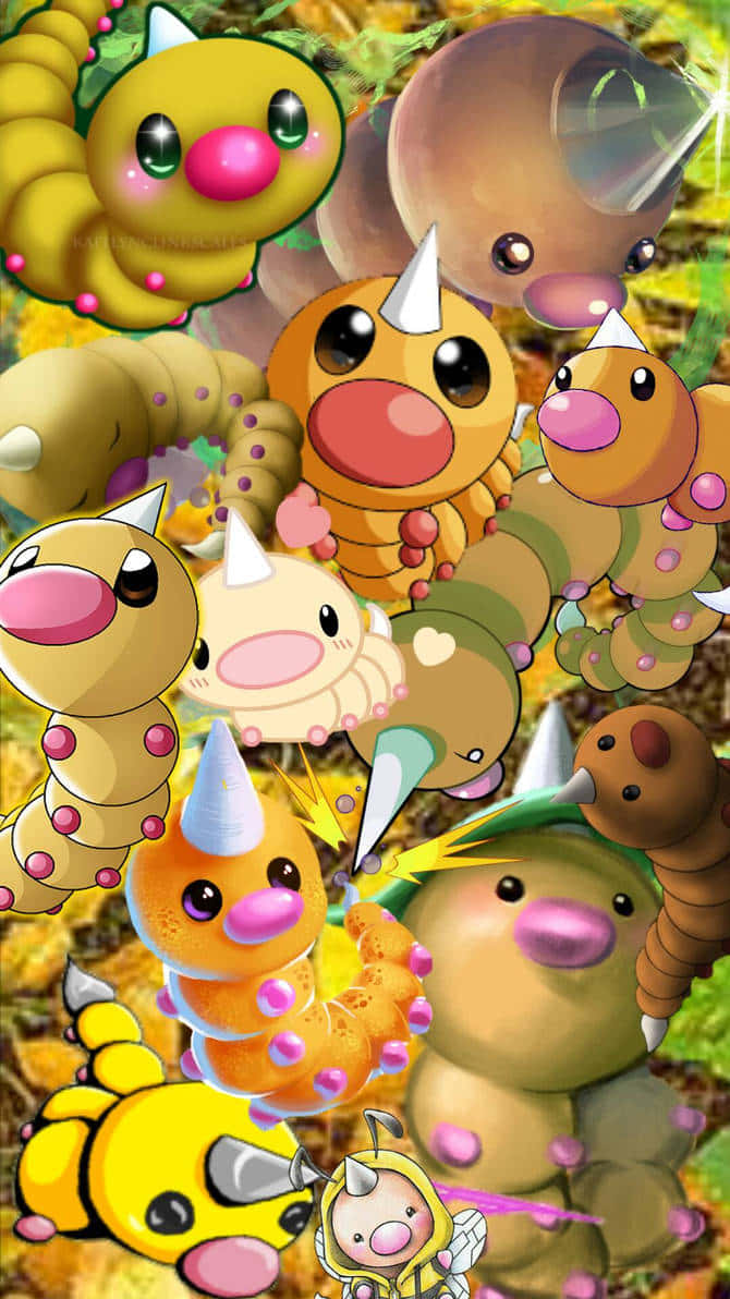 Colorful Weedle Collage