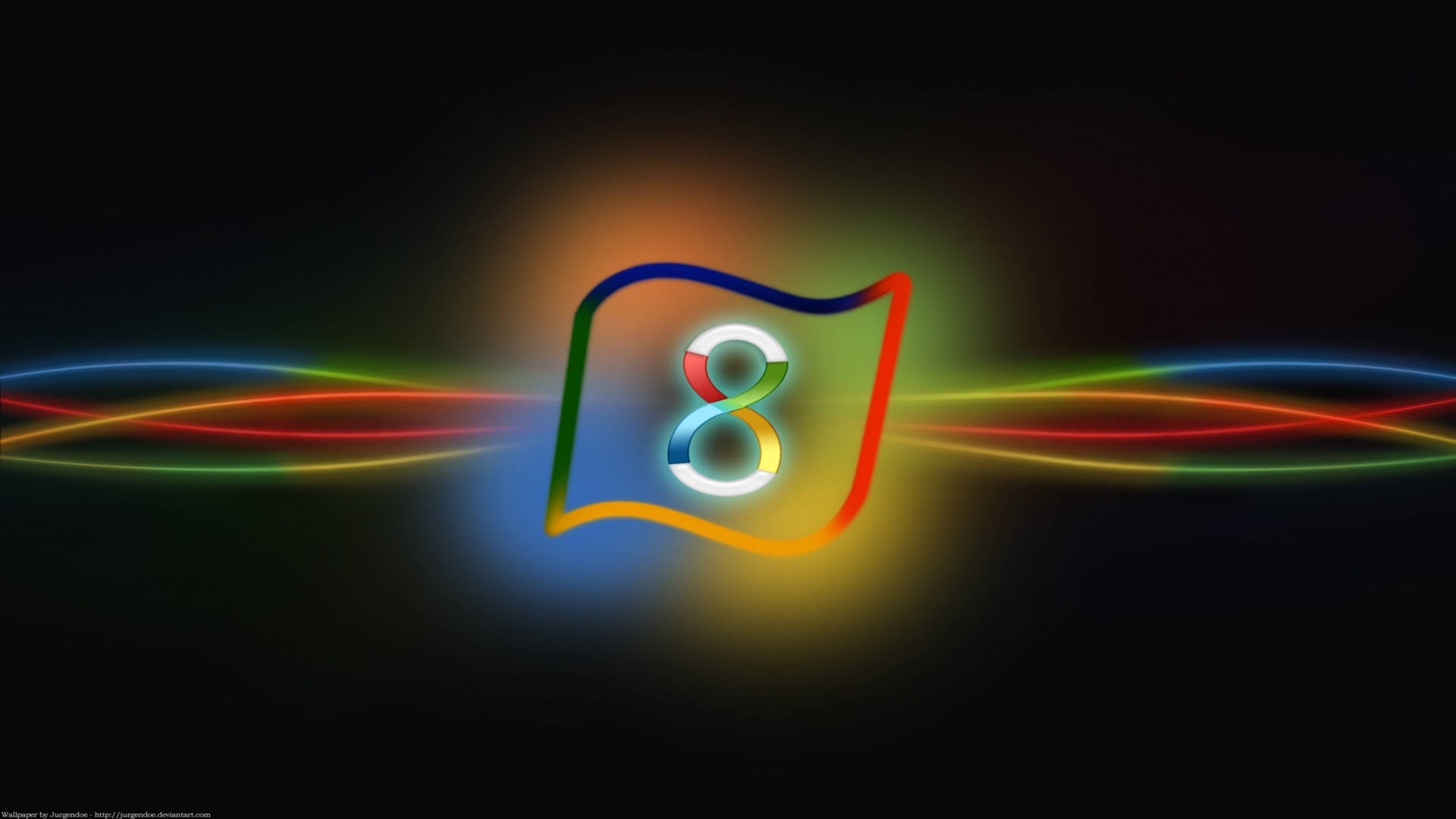 Colorful Windows 8 Logo Graphic Background