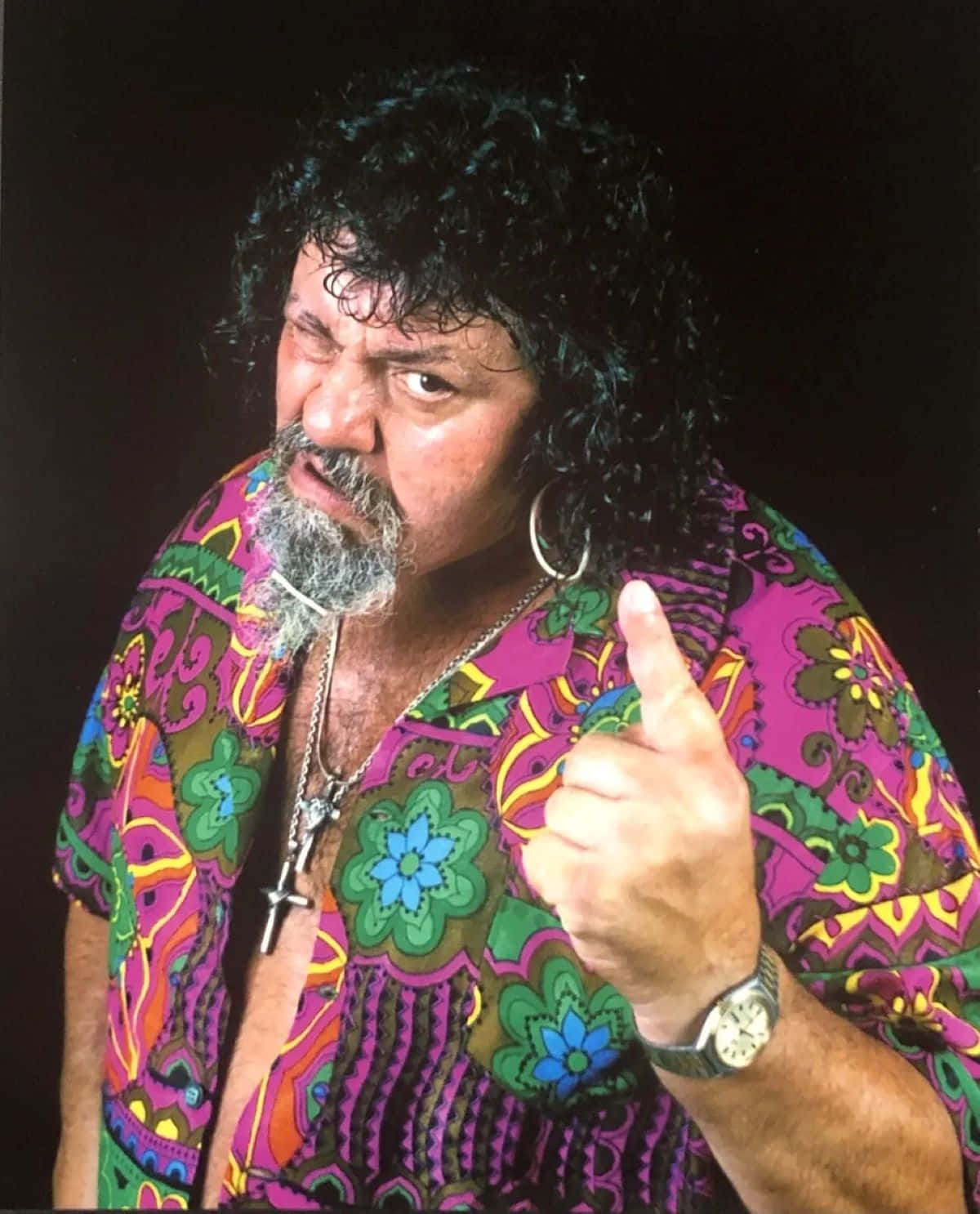 Colorful_ Wrestling_ Personality_ Thumbs_ Up Background
