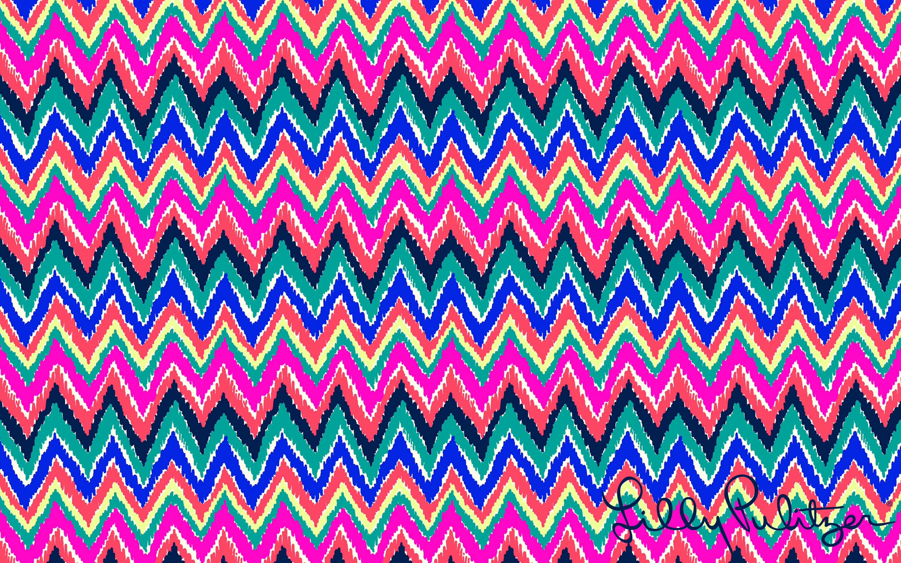 Colorful Zig Zag Lilly Pulitzer Desktop Background