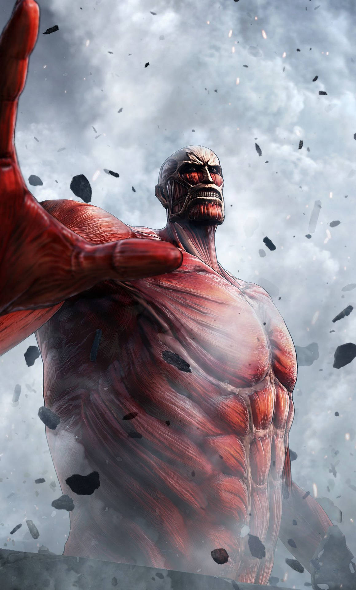 Colossal Titan Attack On Titan Iphone Background