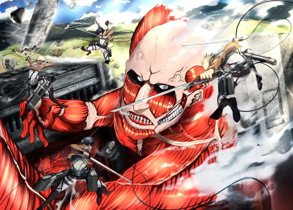 Colossal Titan Attacks Background