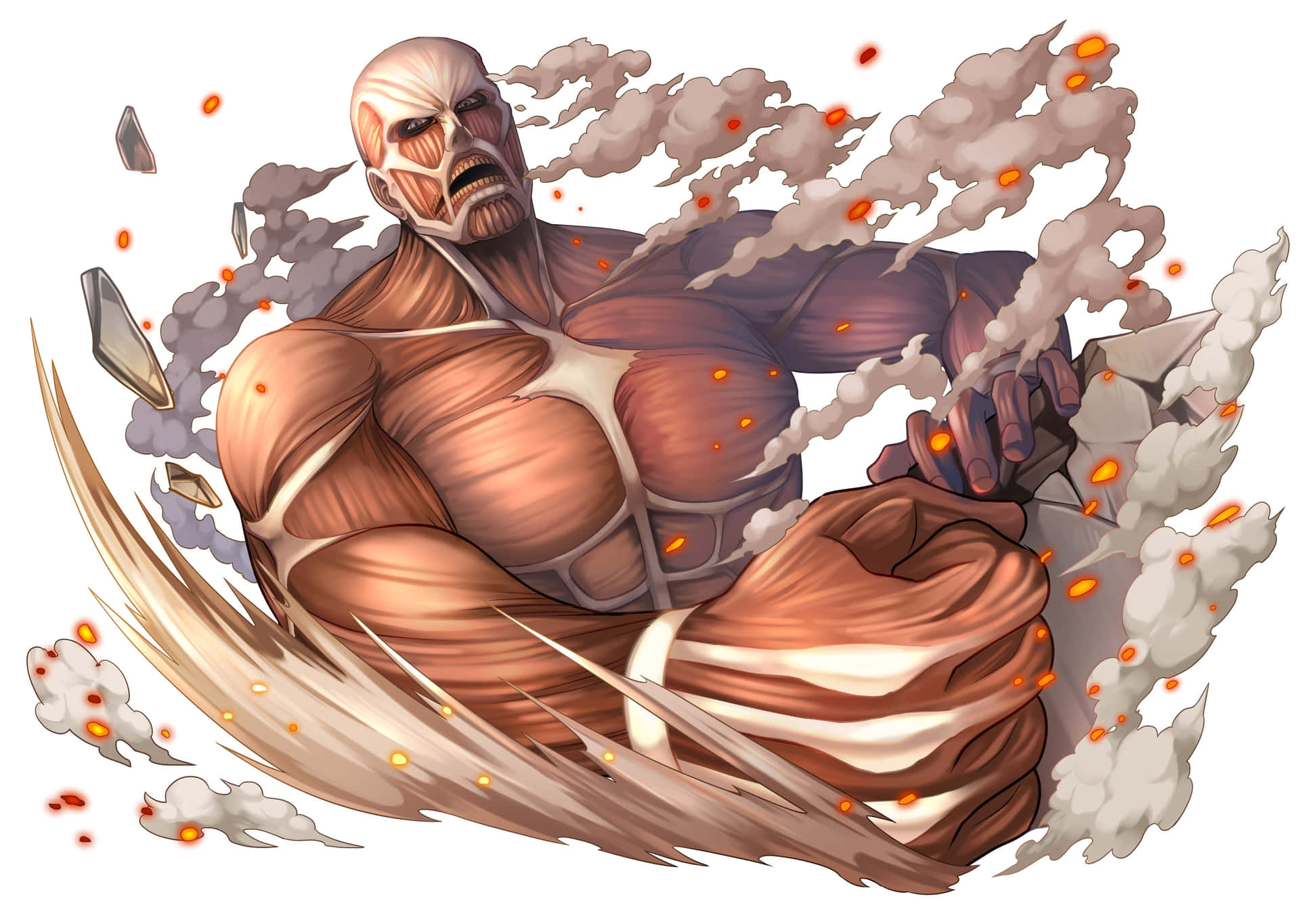 Colossal Titan Rage Art Background
