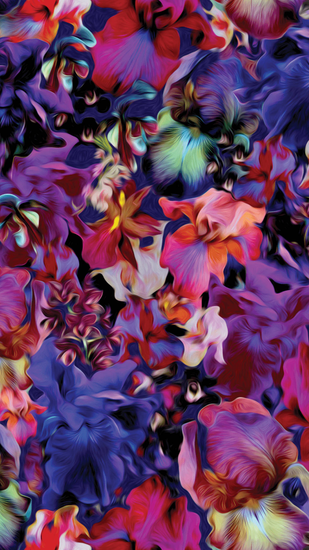 Colourful Abstract Floral Iphone