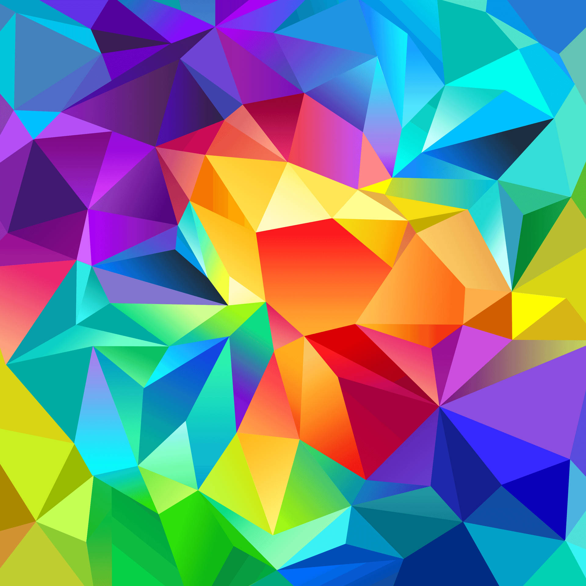Colourful Polygonal Mosaic Samsung Galaxy Tablet