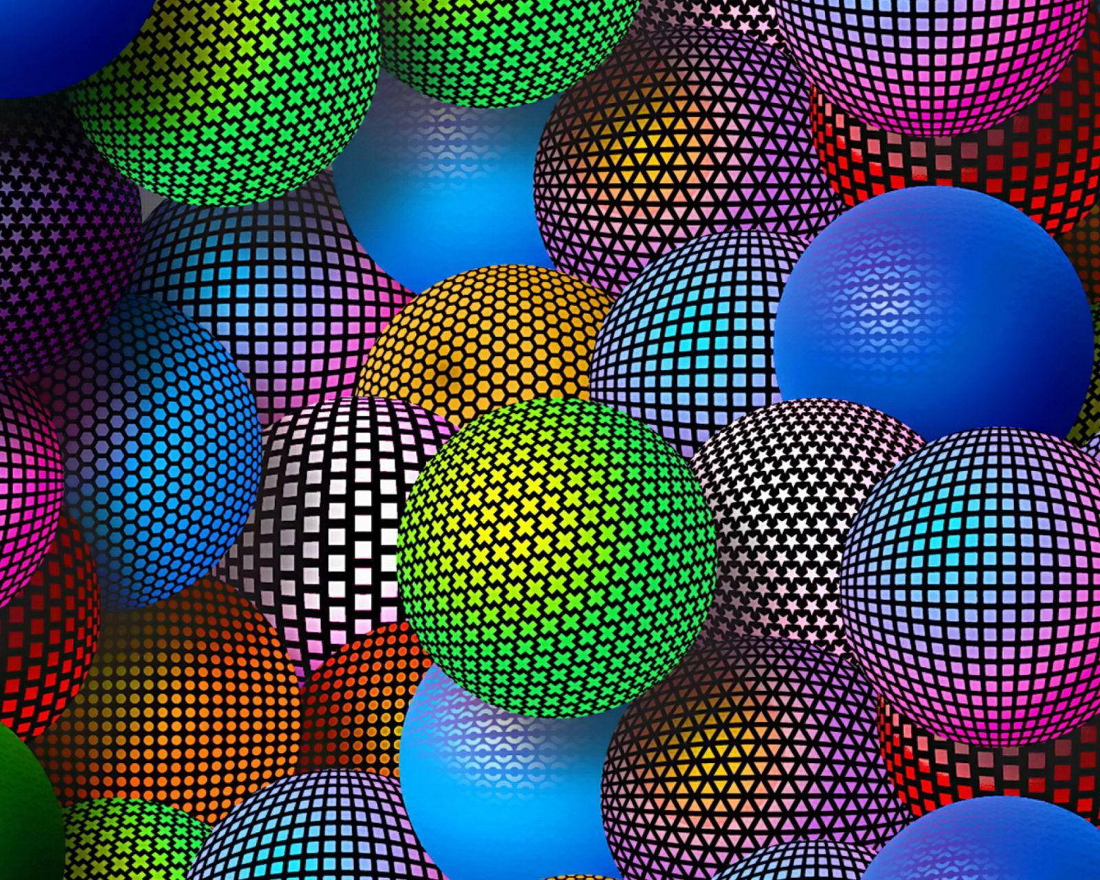 Colourful Spheres Samsung Galaxy Tablet Background