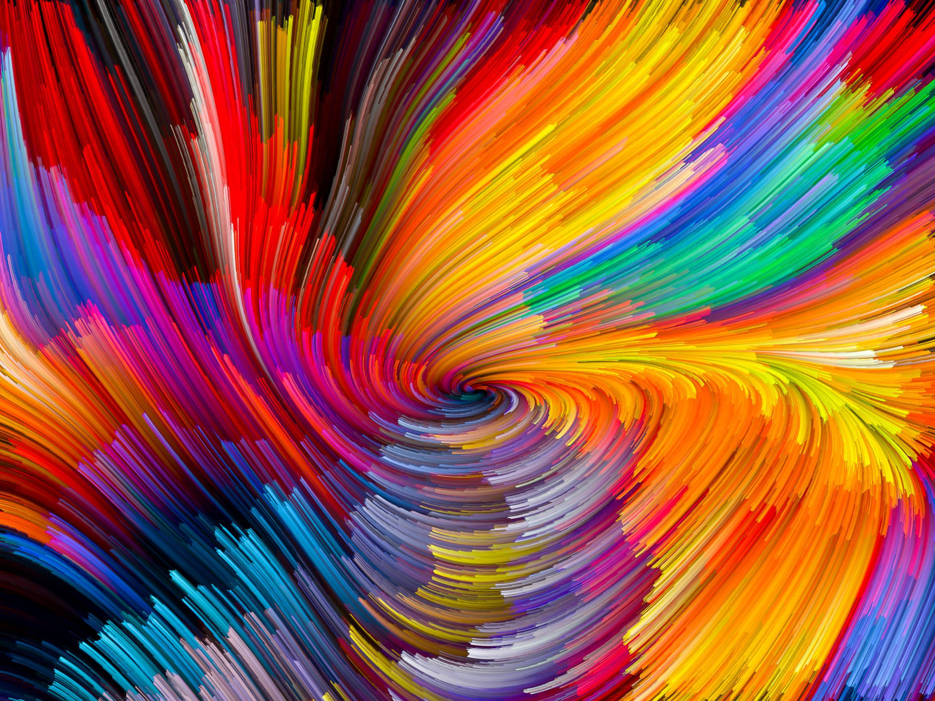 Colourful Swirling Lines Macbook Pro 4k Background