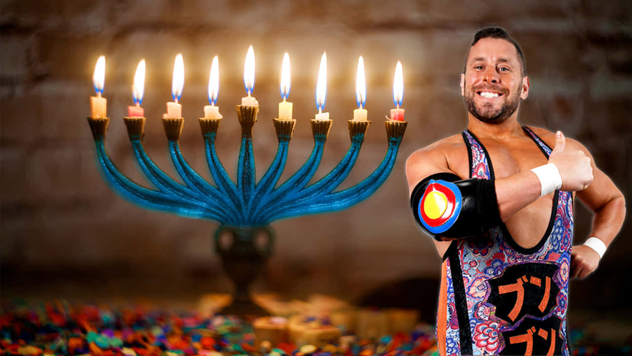 Colt Cabana Hanukkah Celebration Background