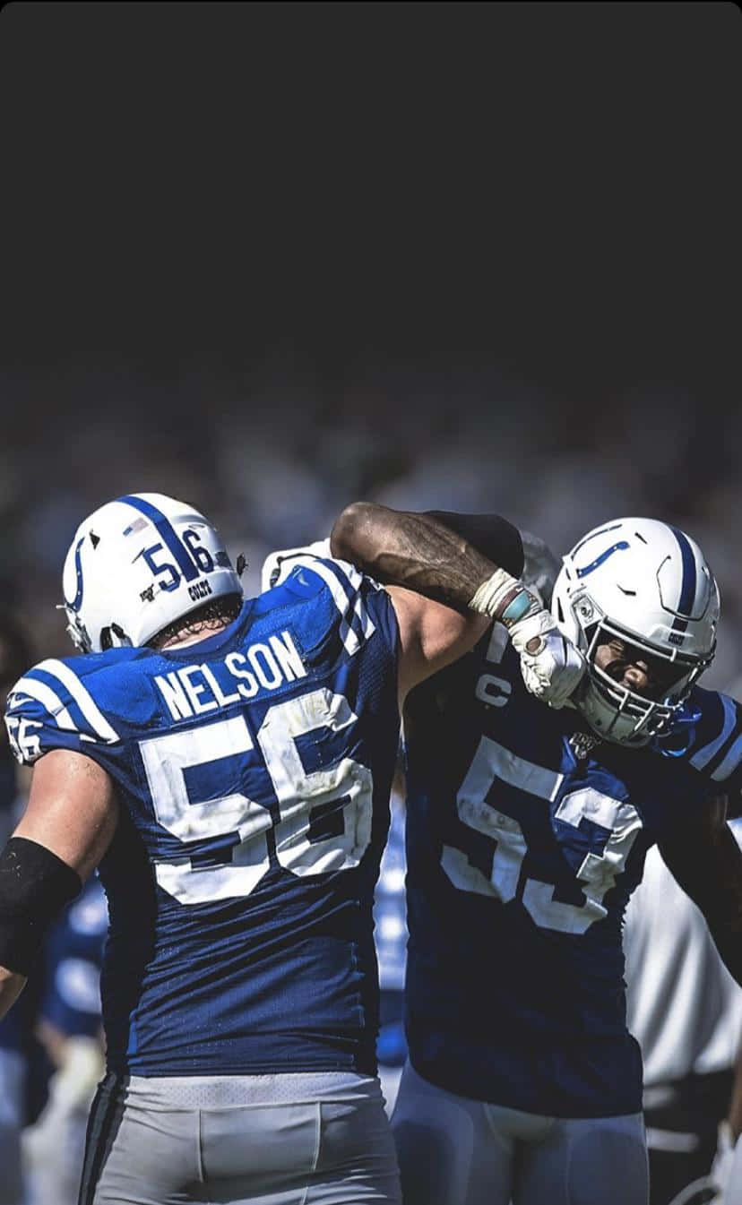 Colts Players Quenton Nelson And Shaquille Leonard Background