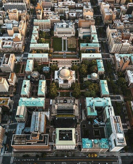 Columbia University Aerial View Background