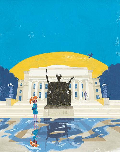 Columbia University Alma Mater Art