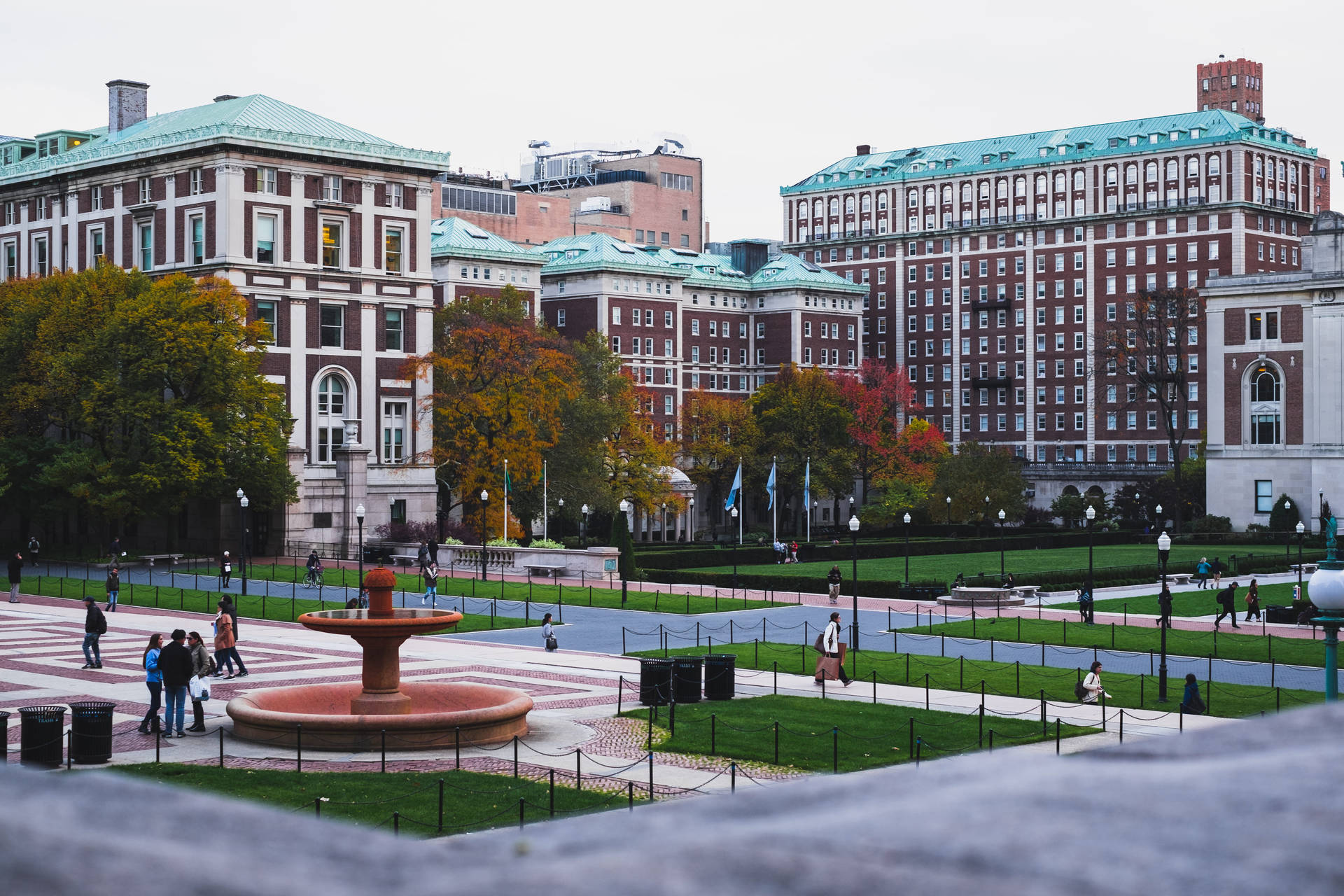 Columbia University Campus Background