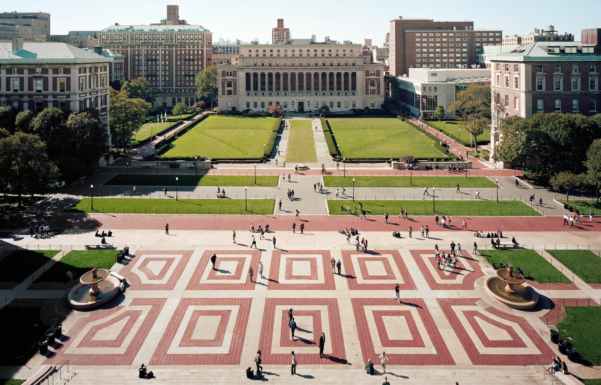 Columbia University Scattered Students Background