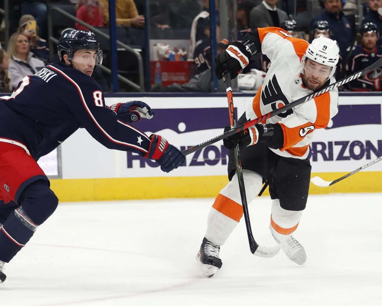 Columbus Blue Jacket Ace Player Zachary Werenski Background