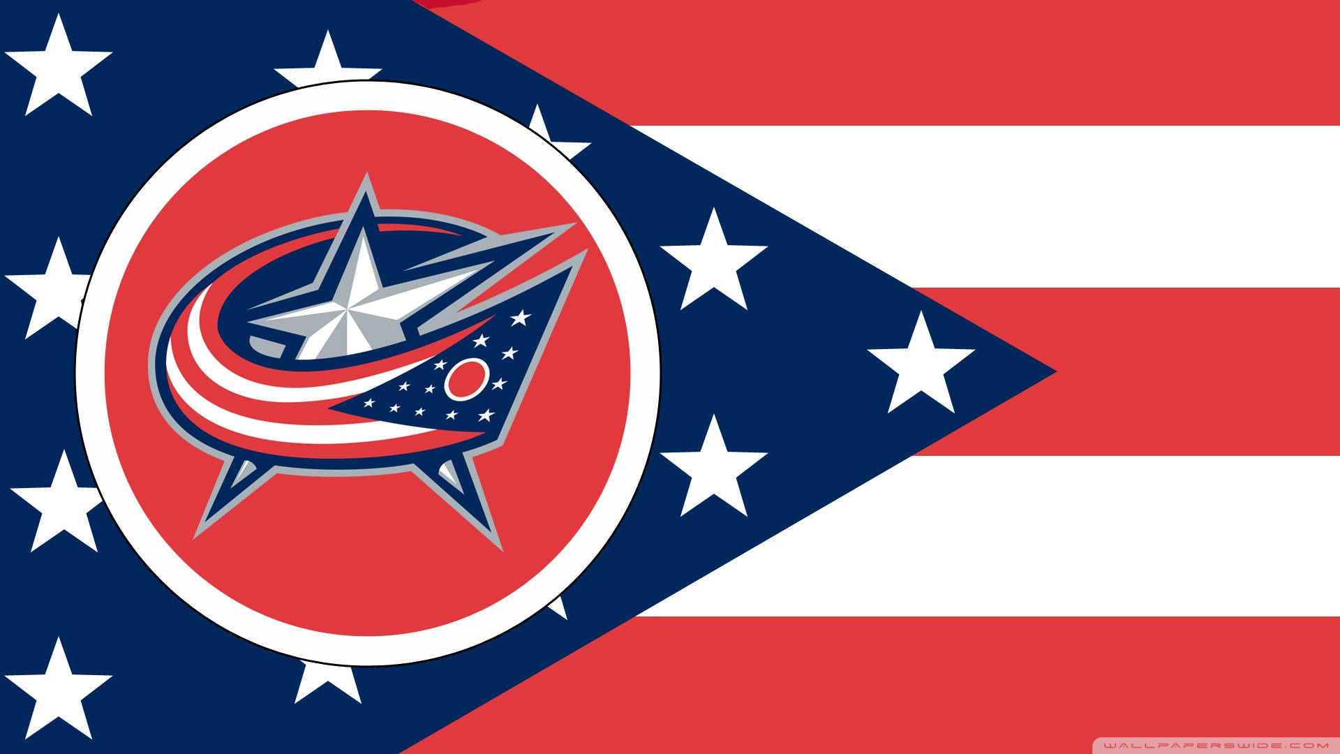 Columbus Blue Jackets Flag Background