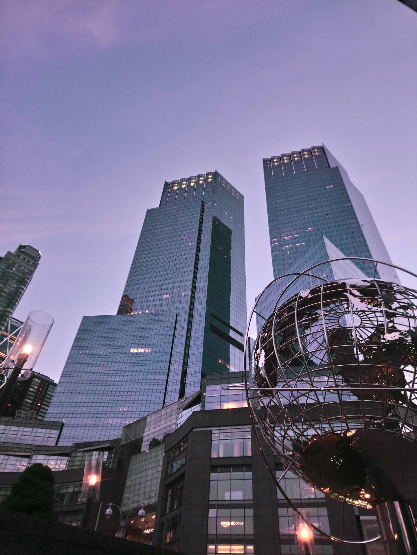 Columbus Circle In New York Background