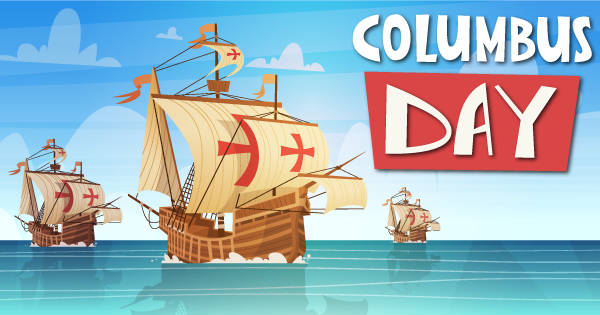 Columbus Day Animated Drawing Background