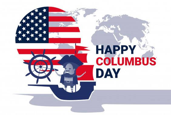Columbus Day Christopher Cartoon Background